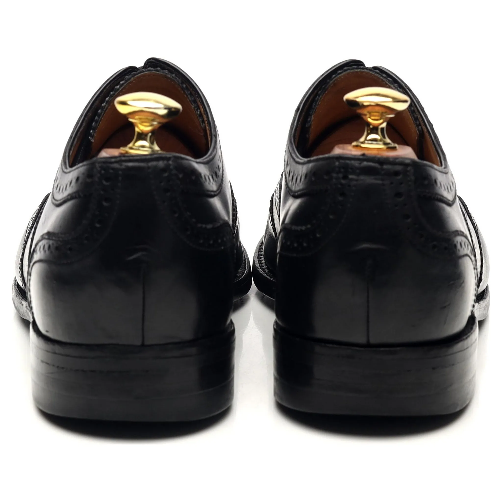 Kokos 'Carnaby' Black Leather Oxford Brogues UK 8.5 F