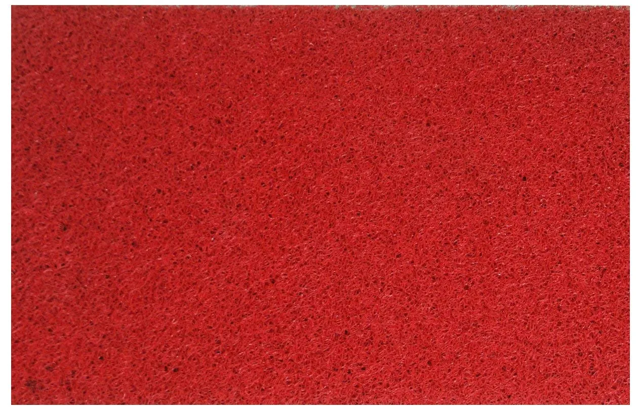 Kuber Industries PVC Door Mat - 24" x 15", Red