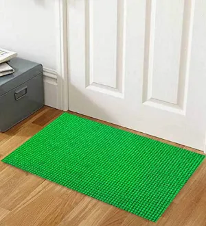 Kuber Industries PVC Door Mat - 30" x 18", Green, Standard (VARIATION0045_7)