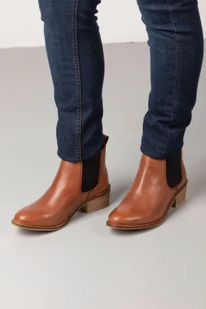 Ladies Heeled Leather Chelsea Boots - Kirby II