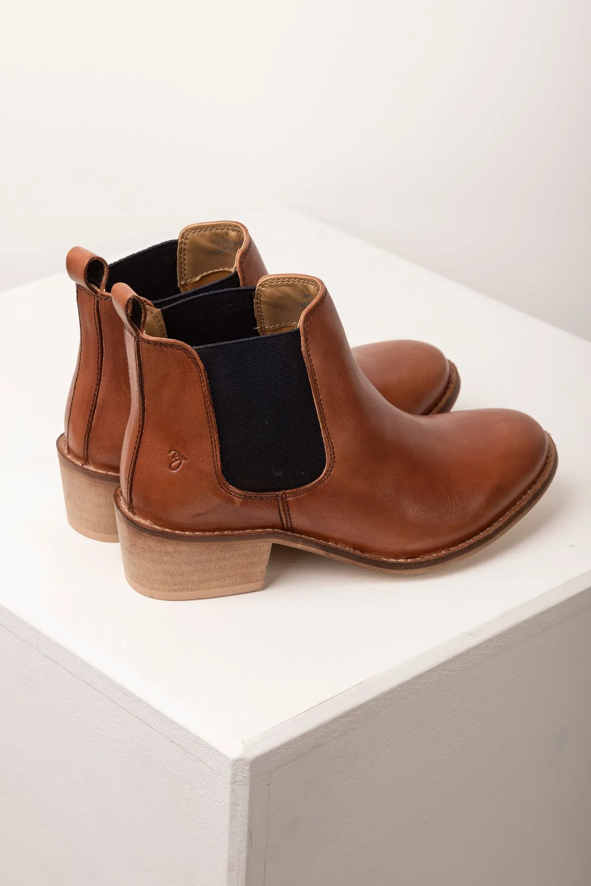 Ladies Heeled Leather Chelsea Boots - Kirby II