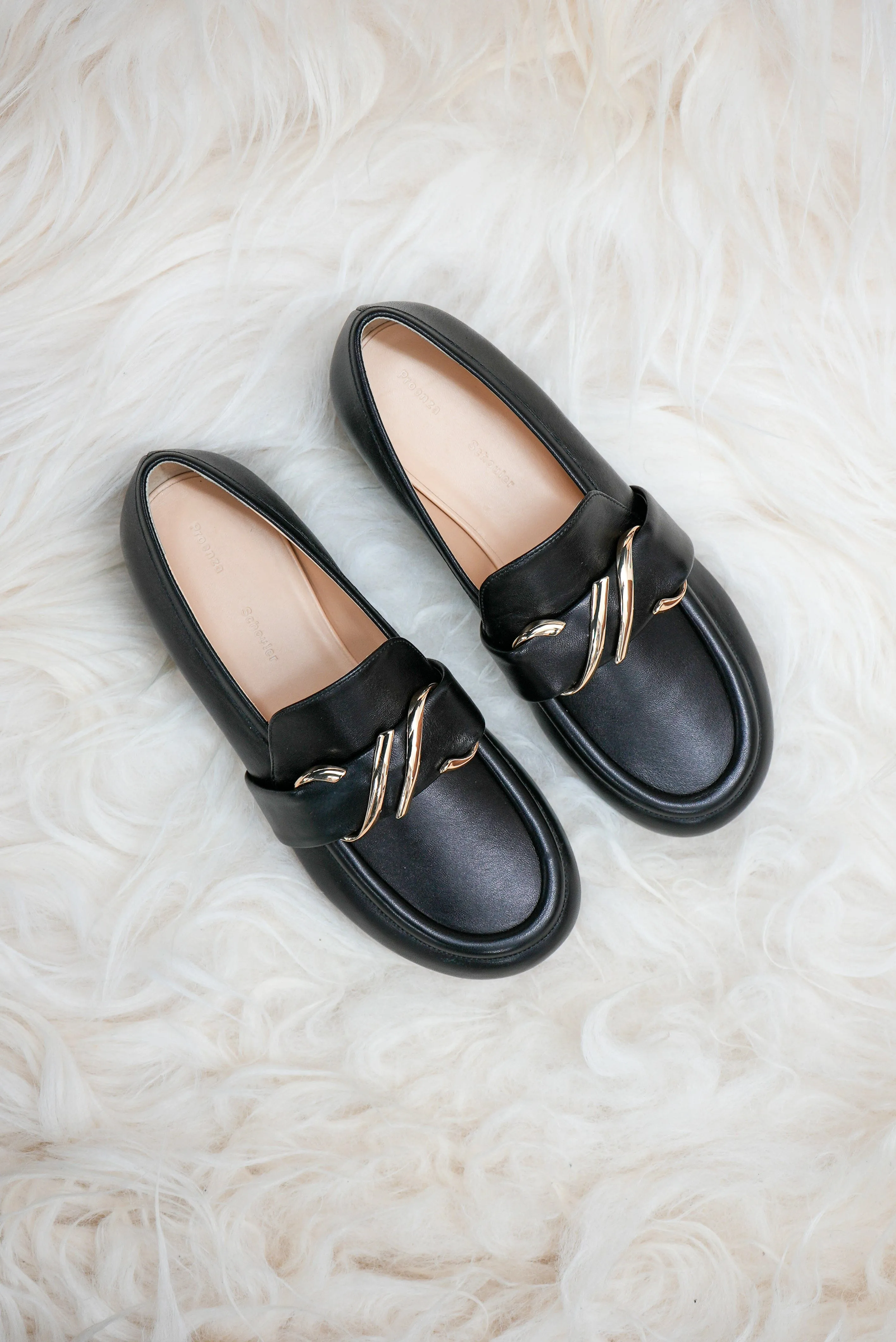 LEATHER MONOGRAM LOAFERS