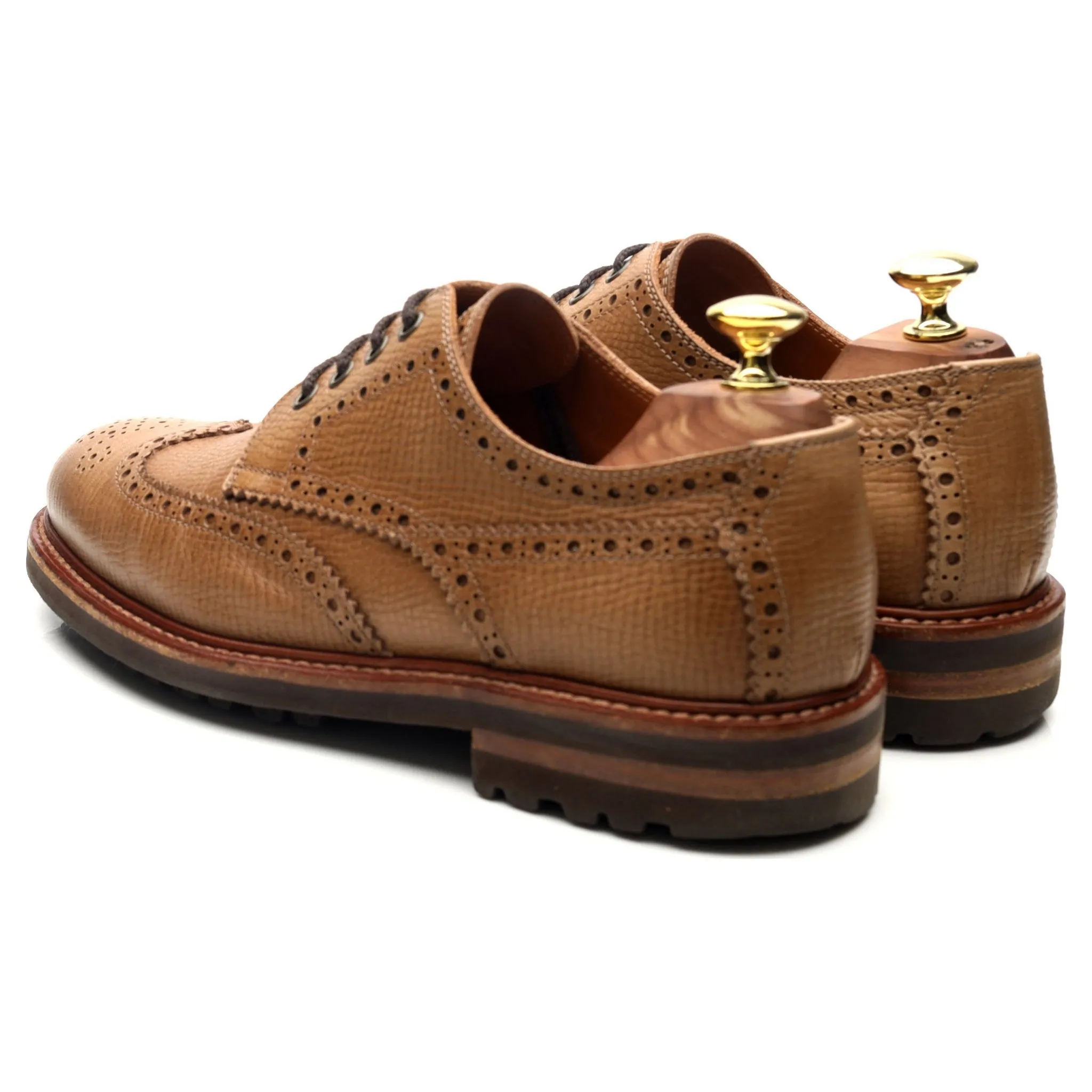 Light Brown Leather Derby Brogues UK 6.5 EU 40.5