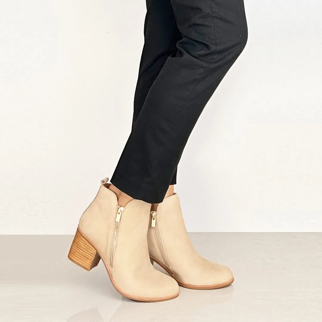 LIVIA W - ALMOND TUMBLE NUBUCK