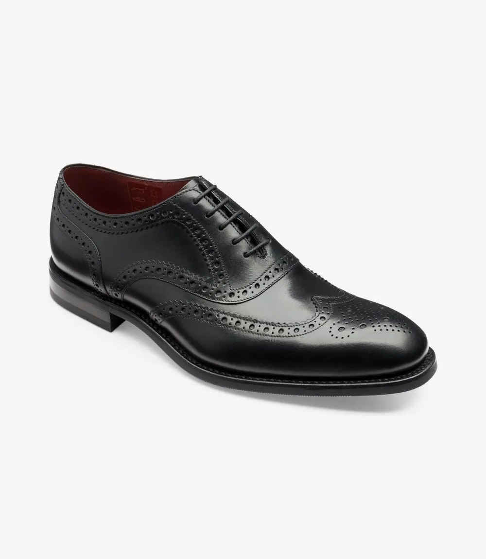 Loake Men's Kerridge Leather Oxford Brogue Shoes Black