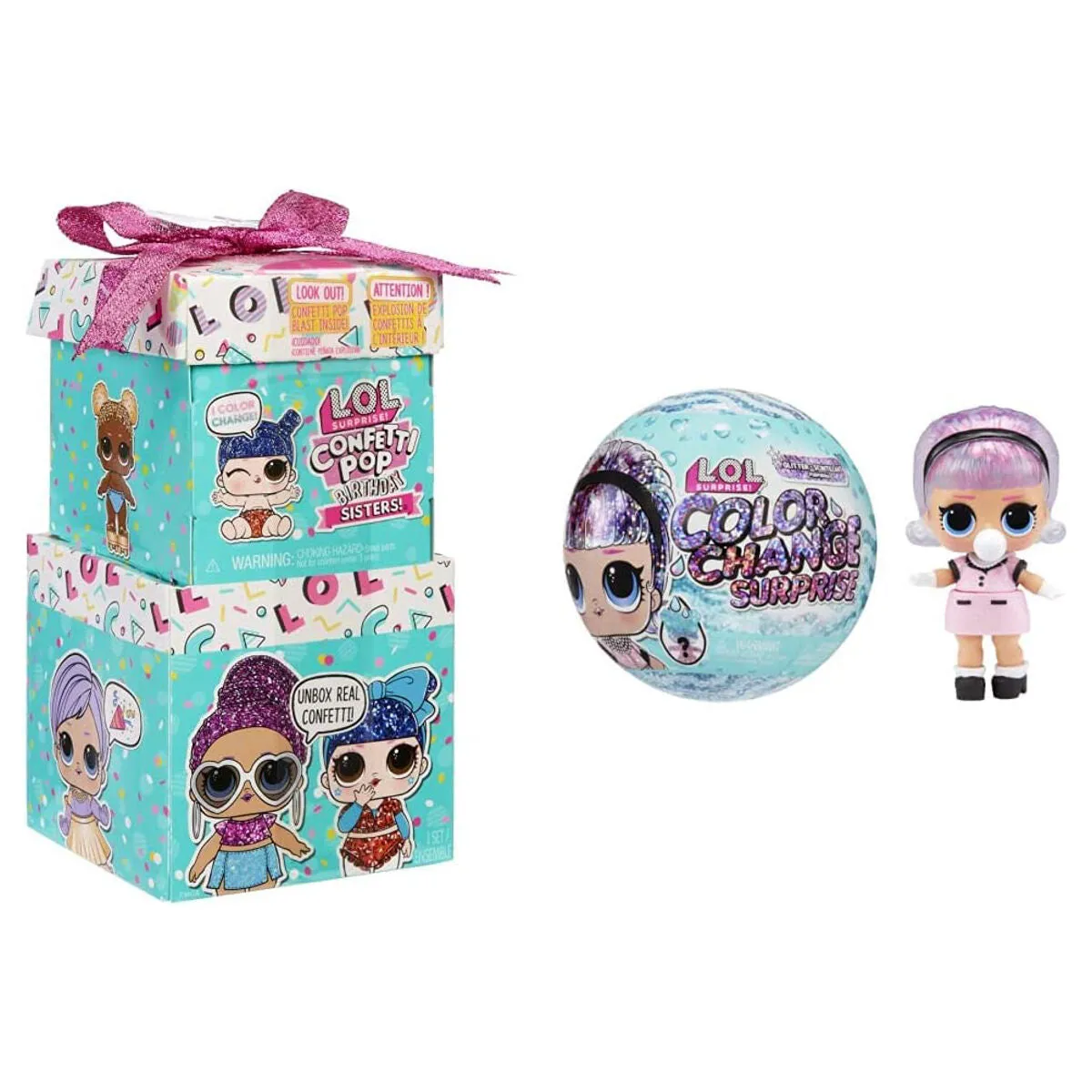 L.O.L. Surprise! Confetti Pop Birthday Sisters Box