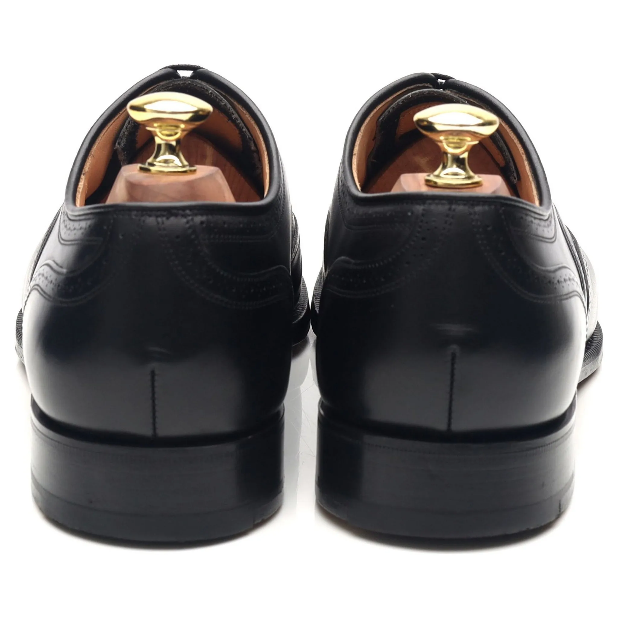 'Longton' Black Leather Brogues UK 7 F