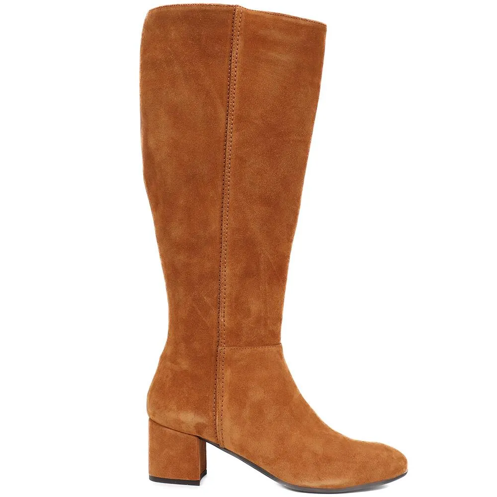 Lou LouR Regular Calf Knee High Suede Boots - LOULOUR / 324 364