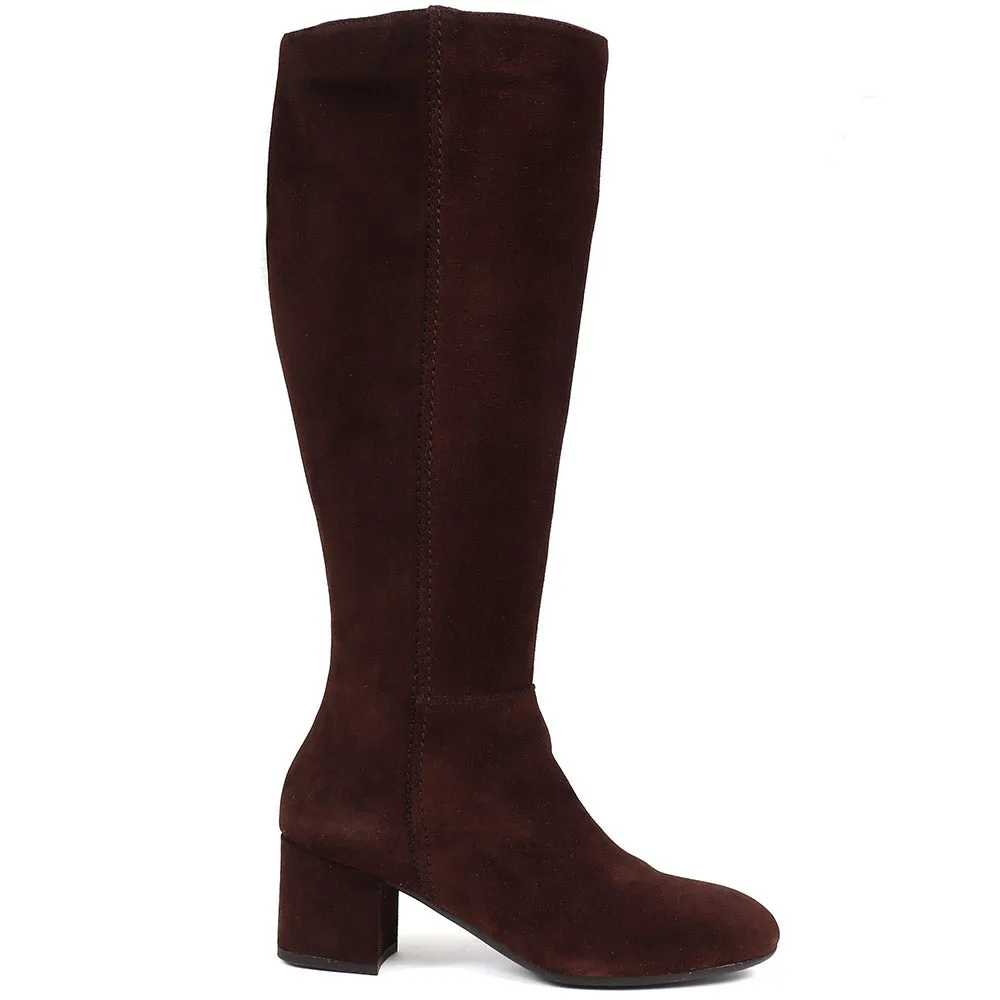 Lou LouR Regular Calf Knee High Suede Boots - LOULOUR / 324 364