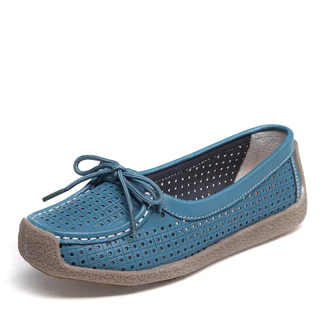 Loyola Women's Summer Leather Flat Loafers Shoes