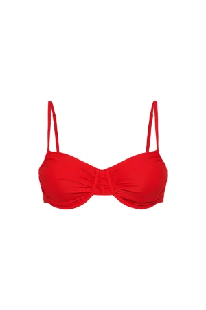 Lucia Balconette Bra Red