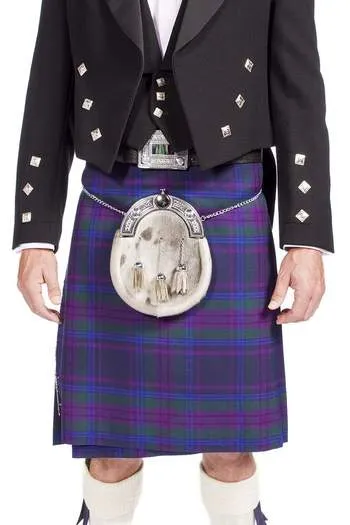 Luxury Prince Charlie Jacket Outfit with 8 Yard 16oz Lochcarron Strome Kilt - Made to Order