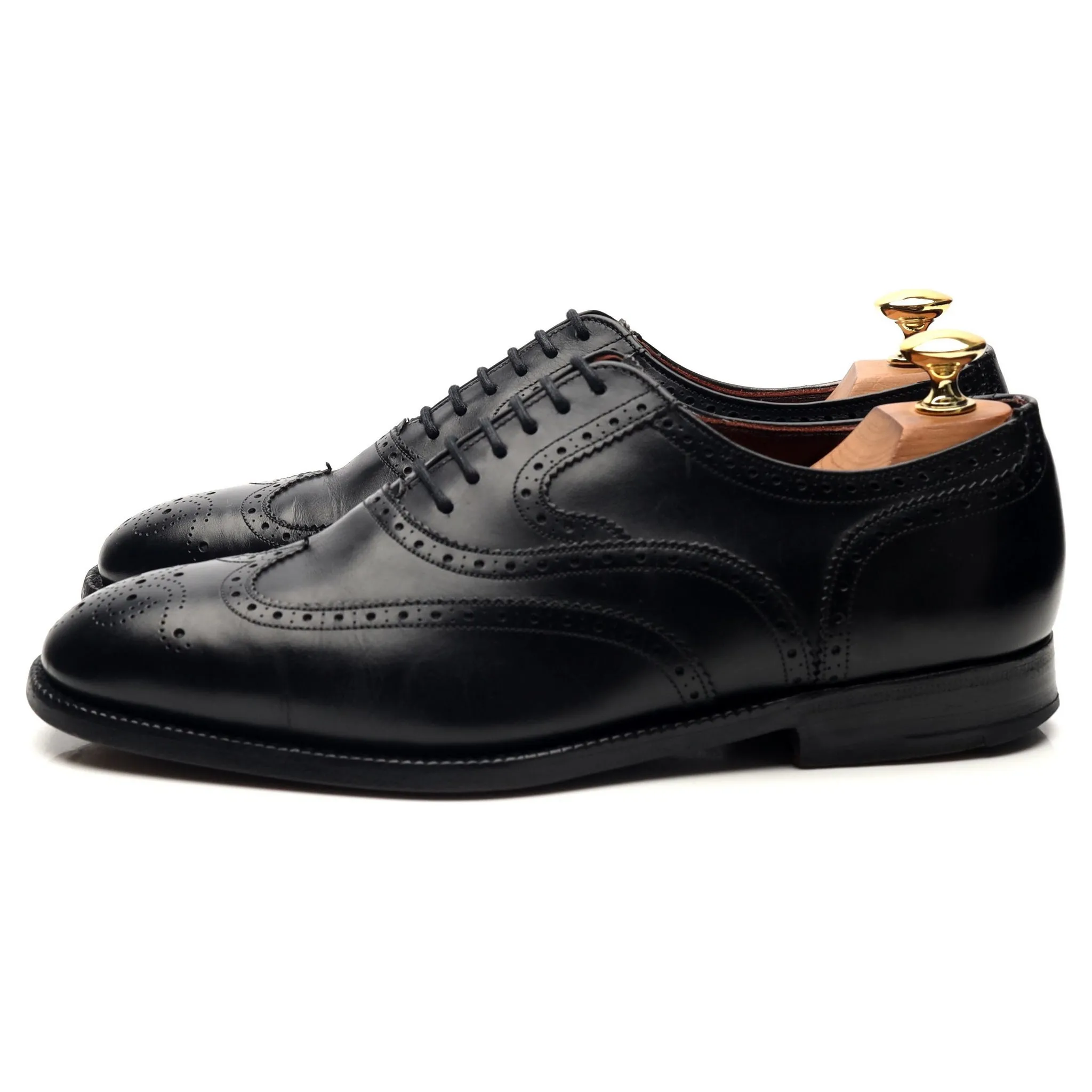 Masterclass 'Brunel' Black Leather Oxford Brogues UK 6.5 F