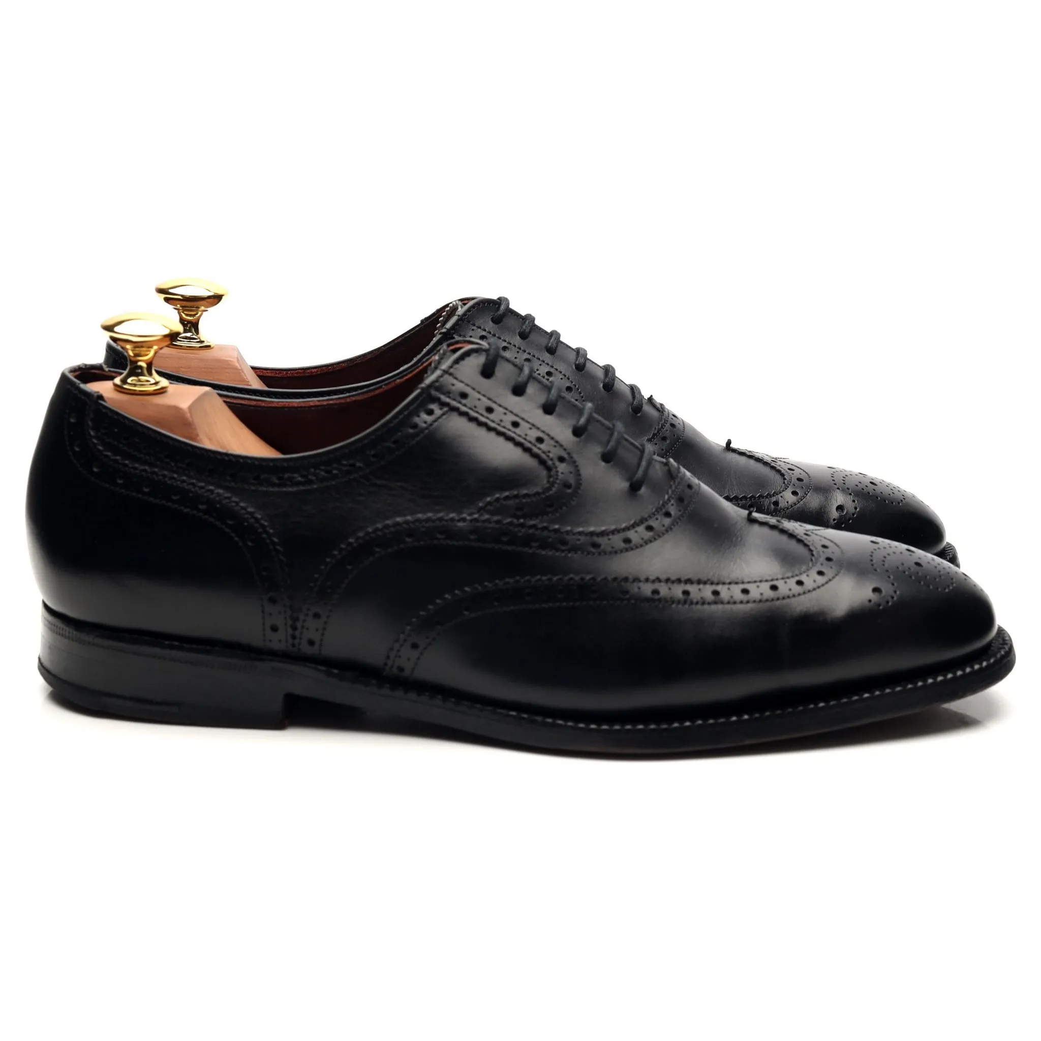 Masterclass 'Brunel' Black Leather Oxford Brogues UK 6.5 F