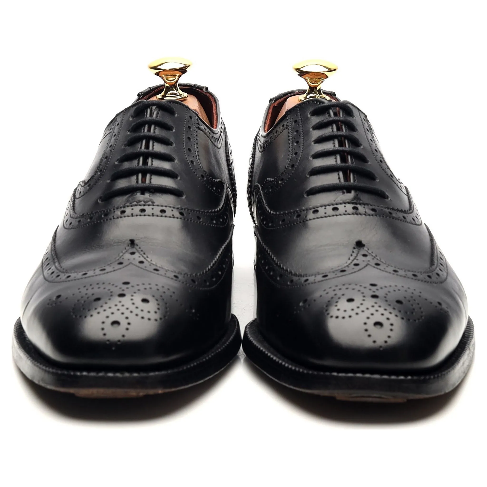 Masterclass 'Brunel' Black Leather Oxford Brogues UK 6.5 F