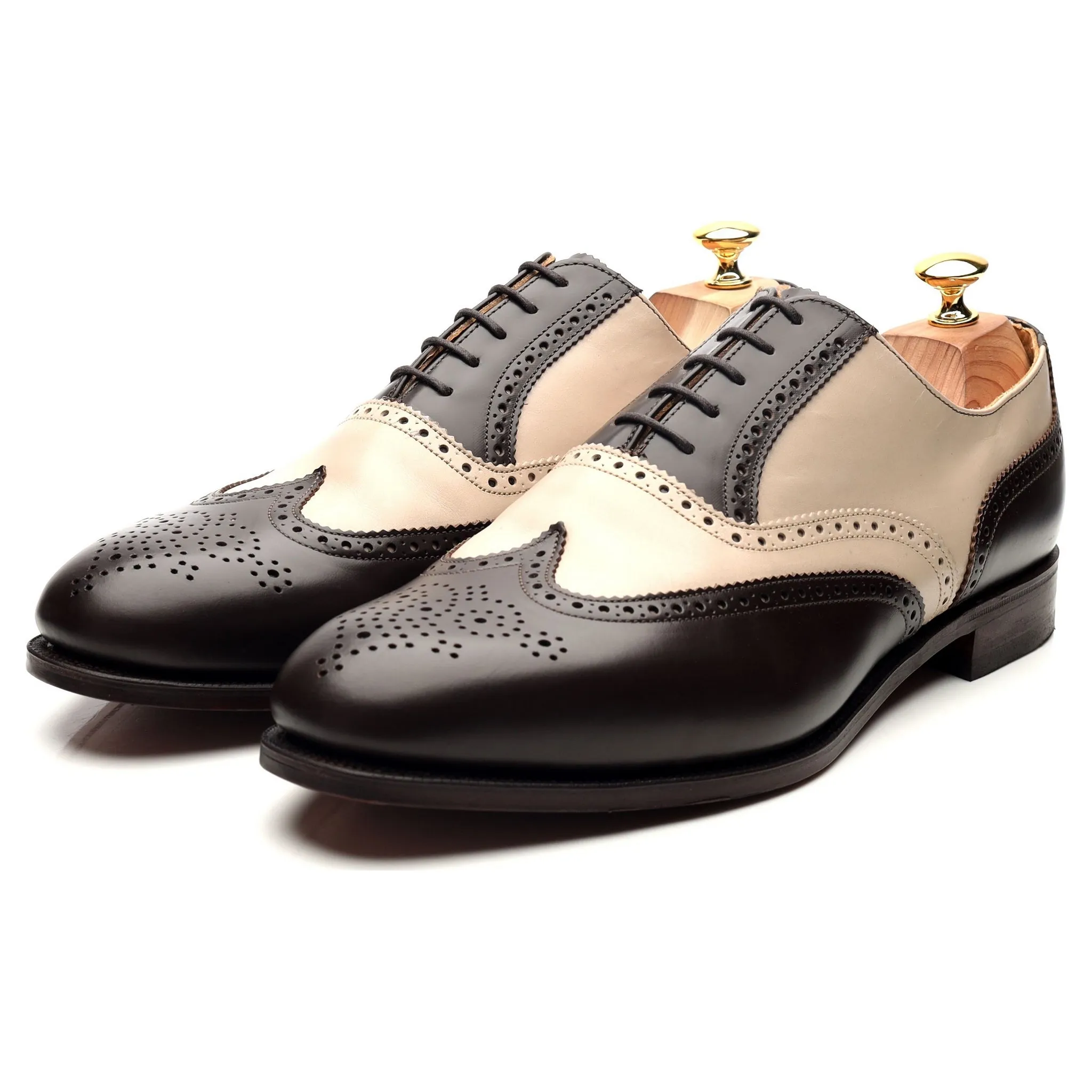 'Melly' Dark Brown Leather Spectator Brogues UK 11 F