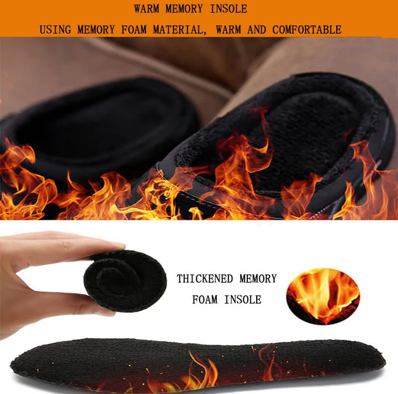 Men's and Women's Memory Foam Slippers Comfort House Shoes Indoor & Outdoor