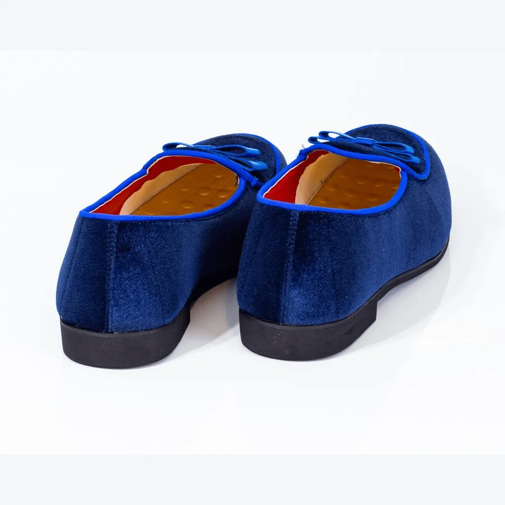 Men's Designer Blue Slip-On Loafers: Premium Style