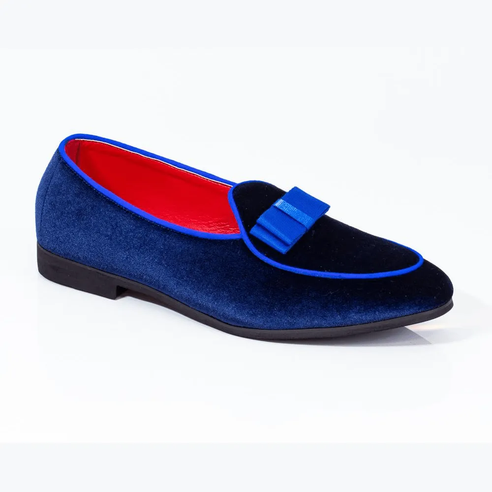 Men's Designer Blue Slip-On Loafers: Premium Style