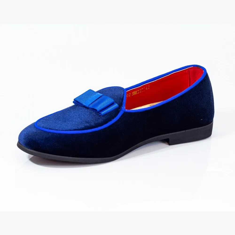 Men's Designer Blue Slip-On Loafers: Premium Style