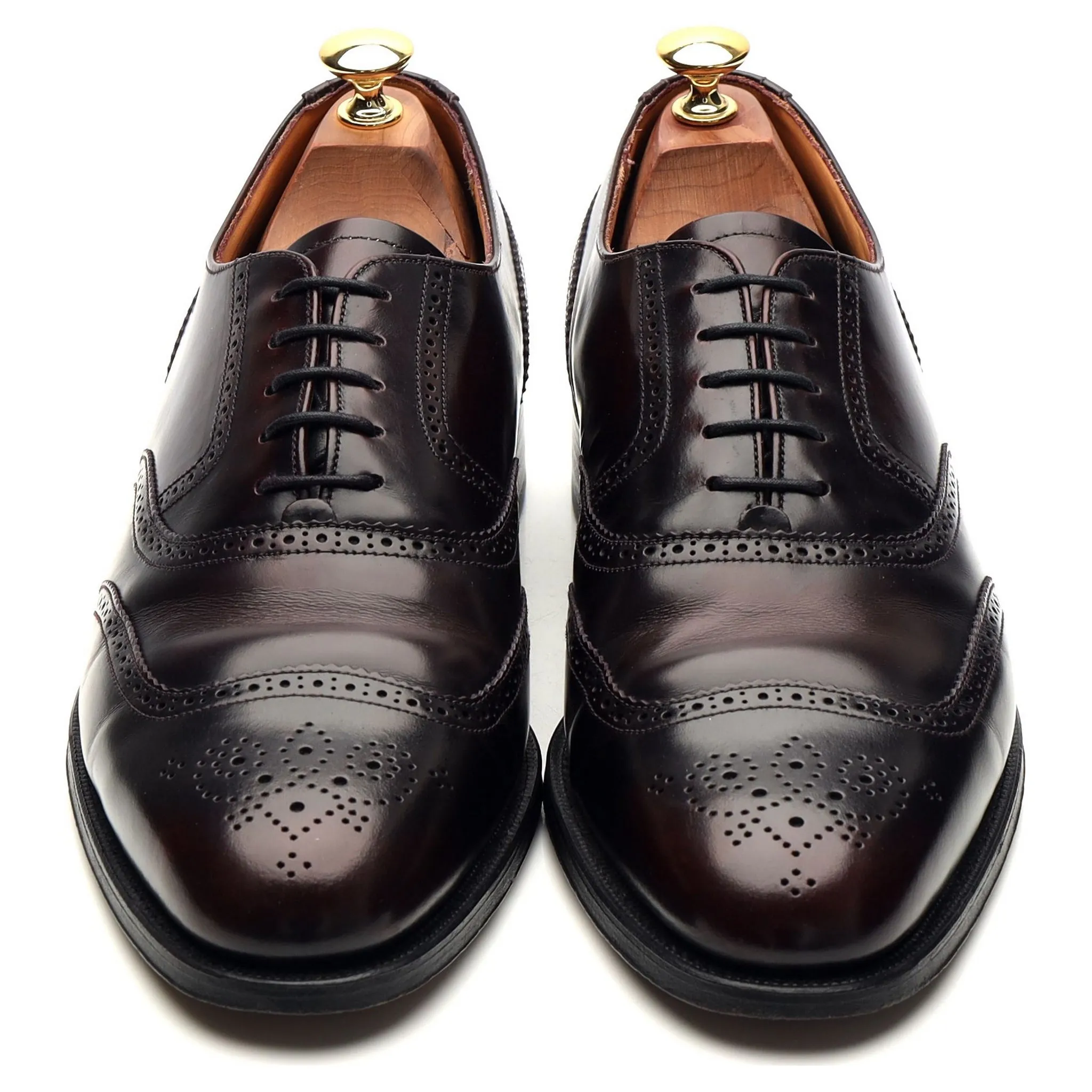 'Montrose' Burgundy Leather Oxford Brogues UK 9 FG