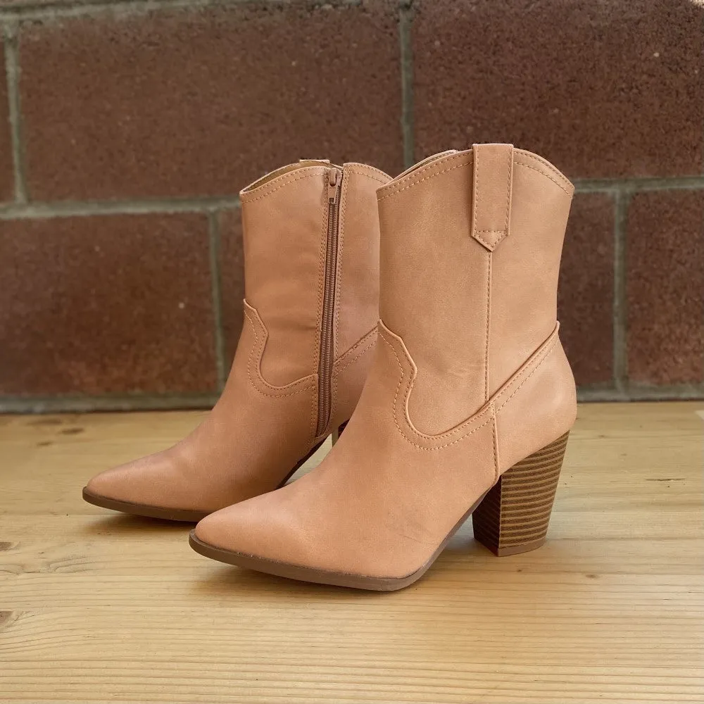 Musical Nights Nude - Botas para Mujer con Tacon