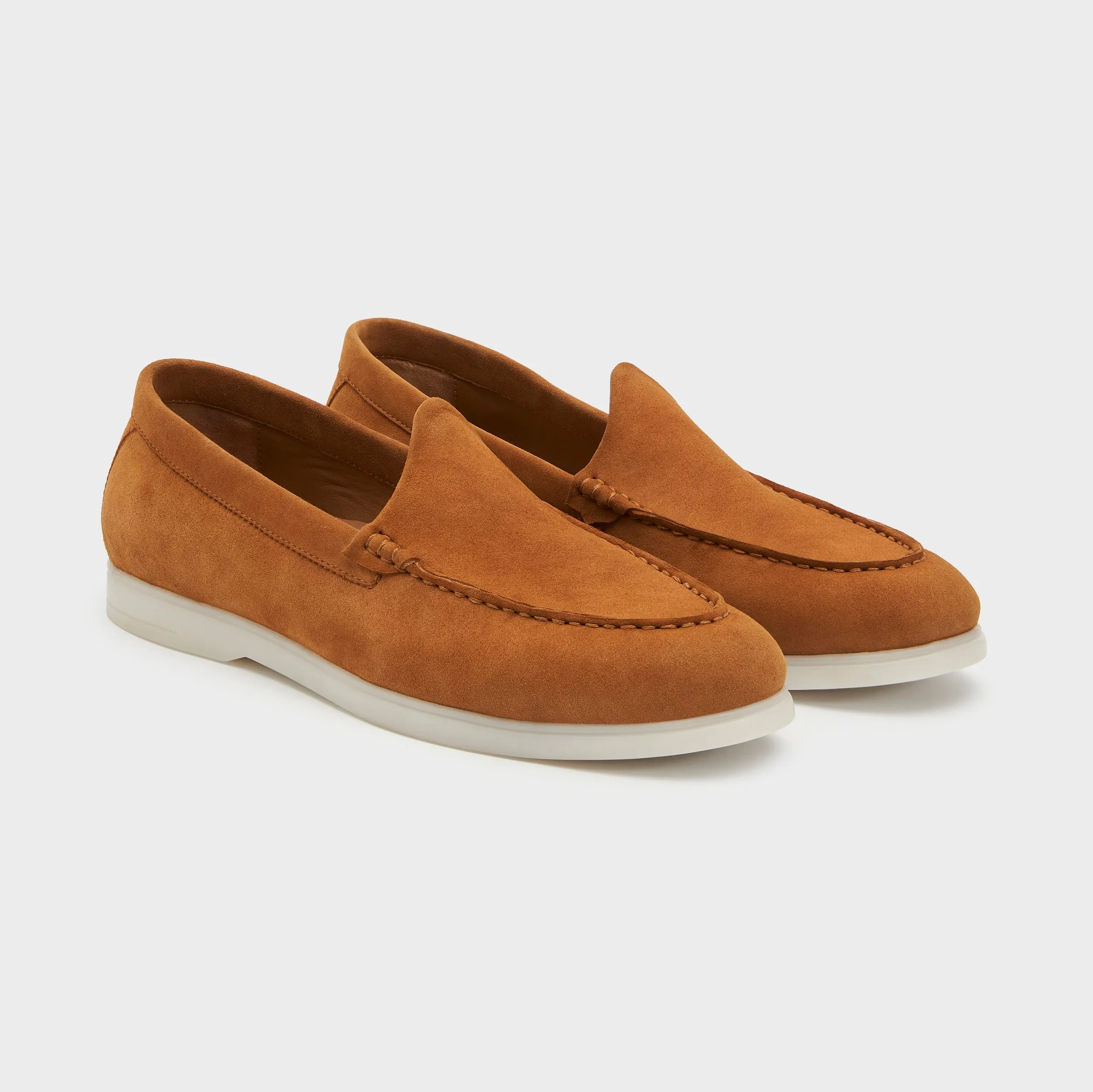 Nagra Loafer | Light Tan Suede