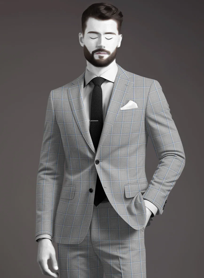 Napolean Aria Light Gray Wool Suit