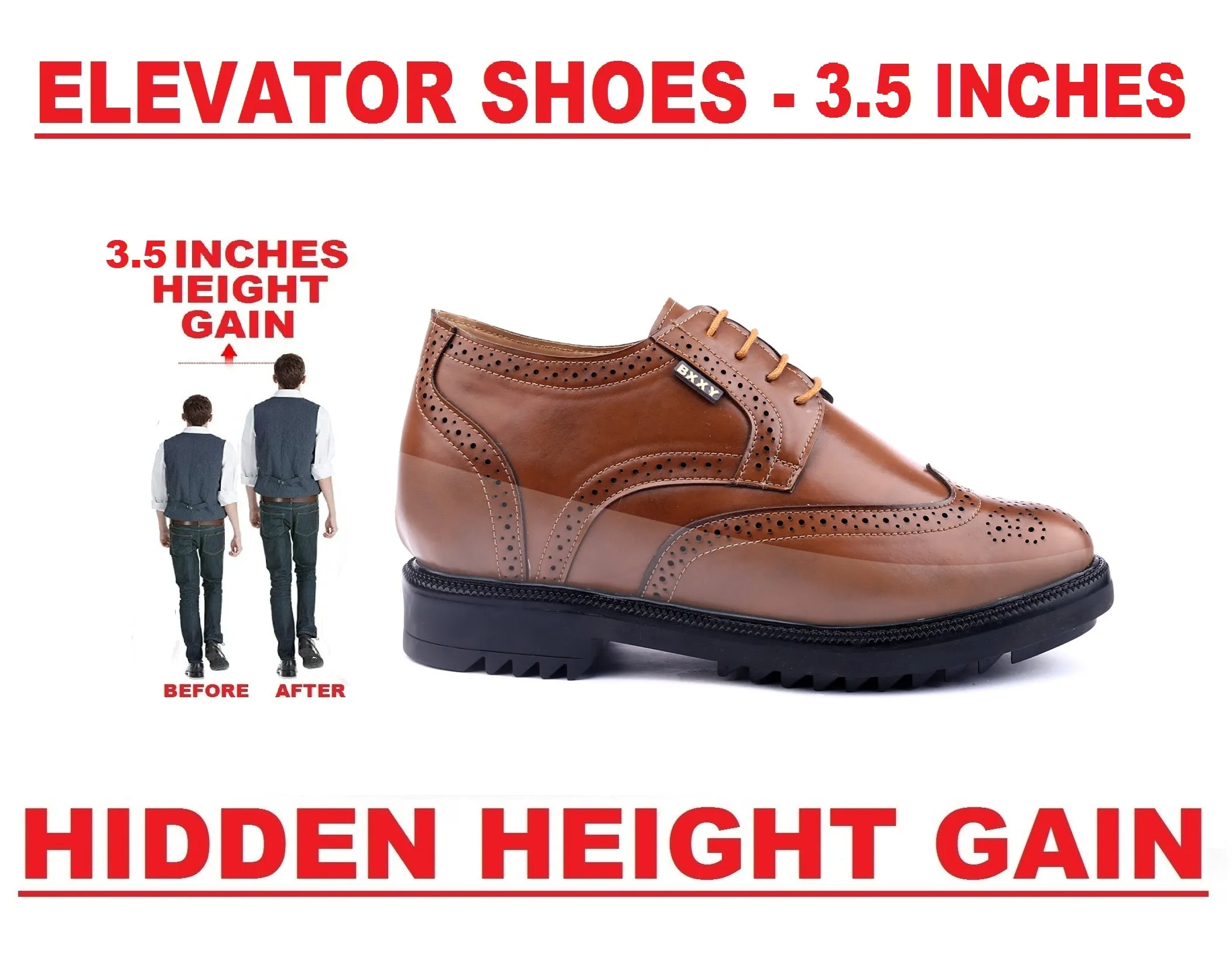 New Latest Men's Faux Leather Formal Brogue Shoes