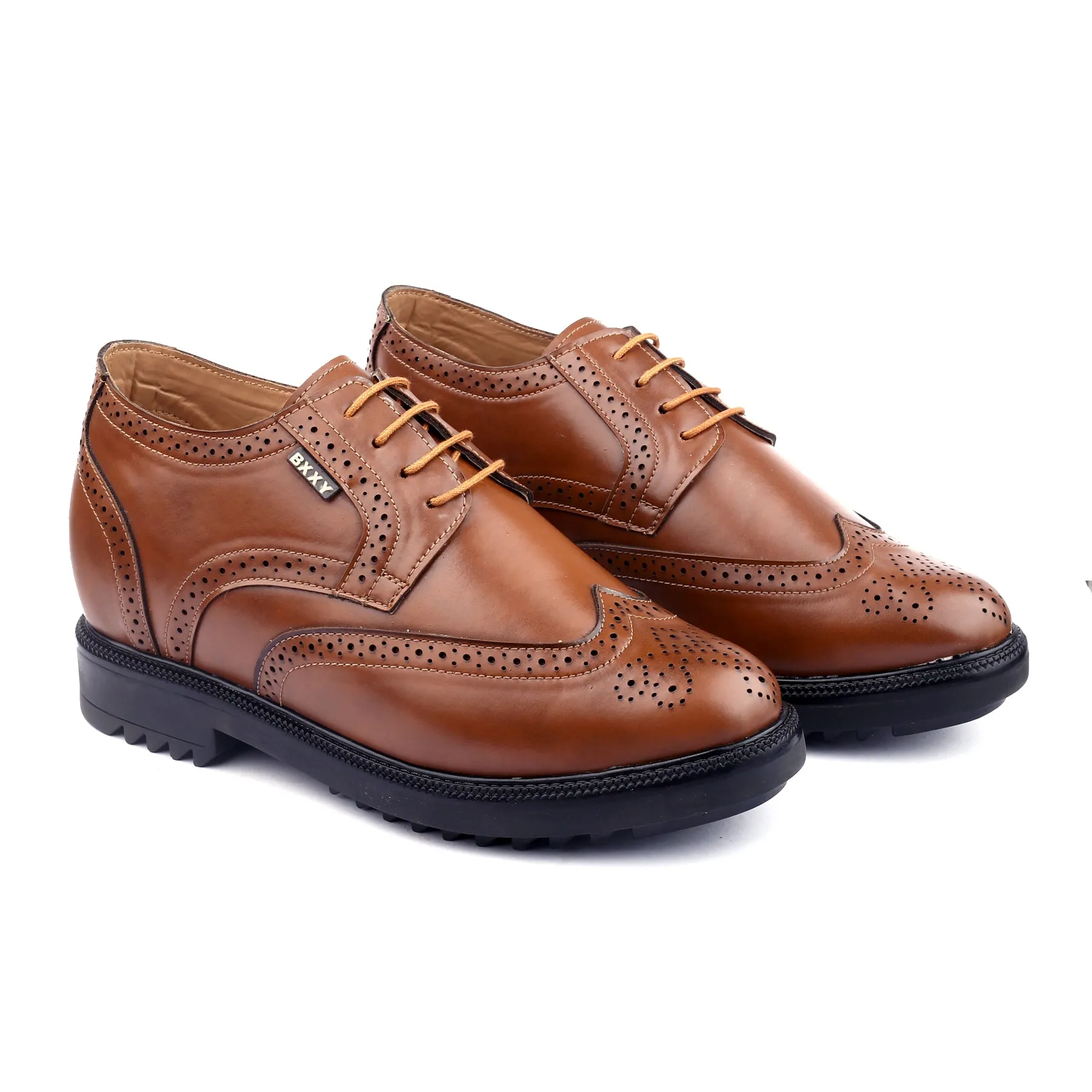 New Latest Men's Faux Leather Formal Brogue Shoes