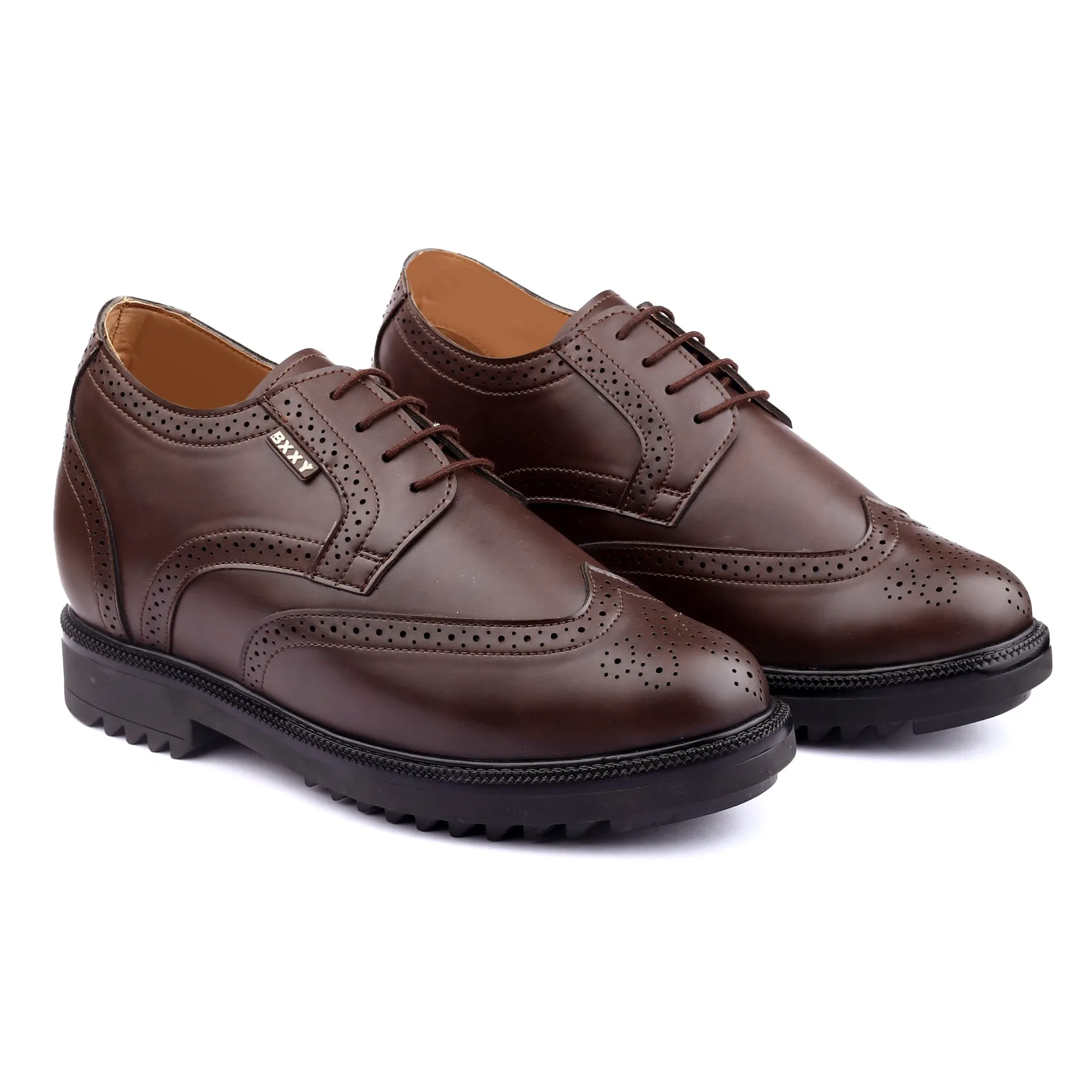 New Latest Men's Faux Leather Formal Brogue Shoes