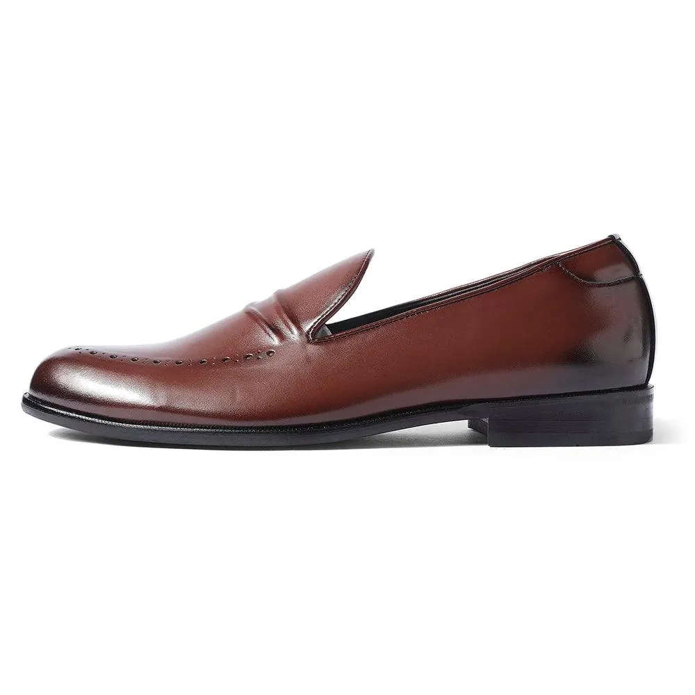 Nicoh - British Tan Brogue Loafers