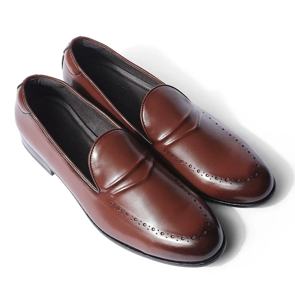 Nicoh - British Tan Brogue Loafers