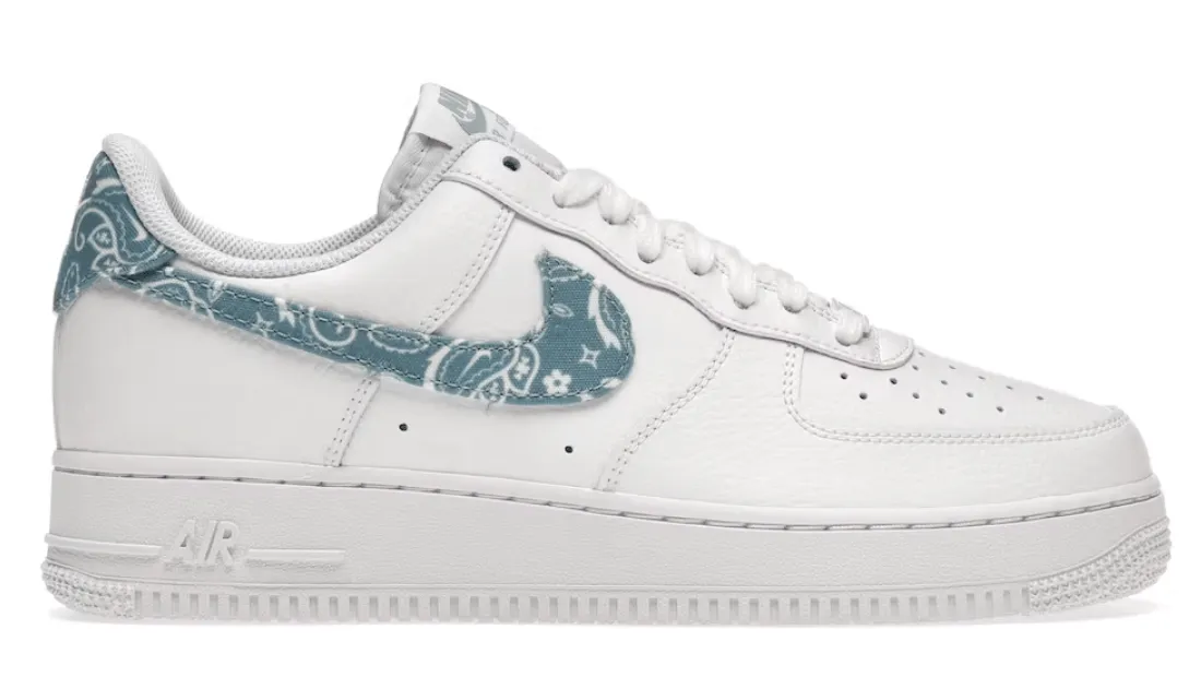 Nike Air Force 1 Low '07 Essential White Worn Blue Paisley (W)