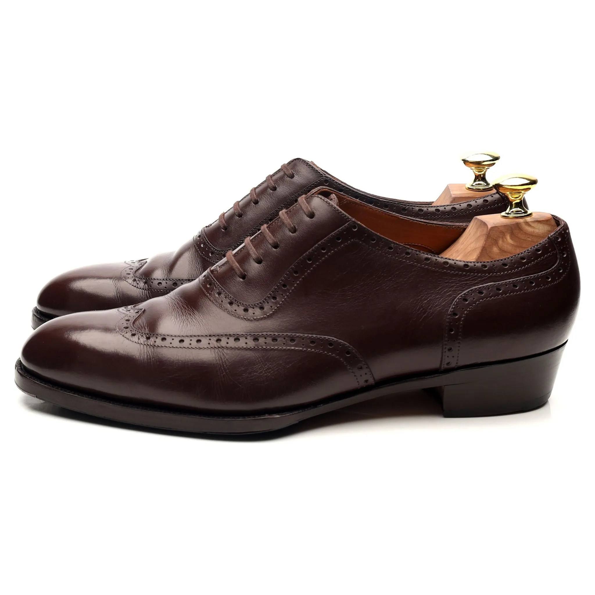 Oct. Tenth Dark Brown Leather Oxford Brogues UK 7.5