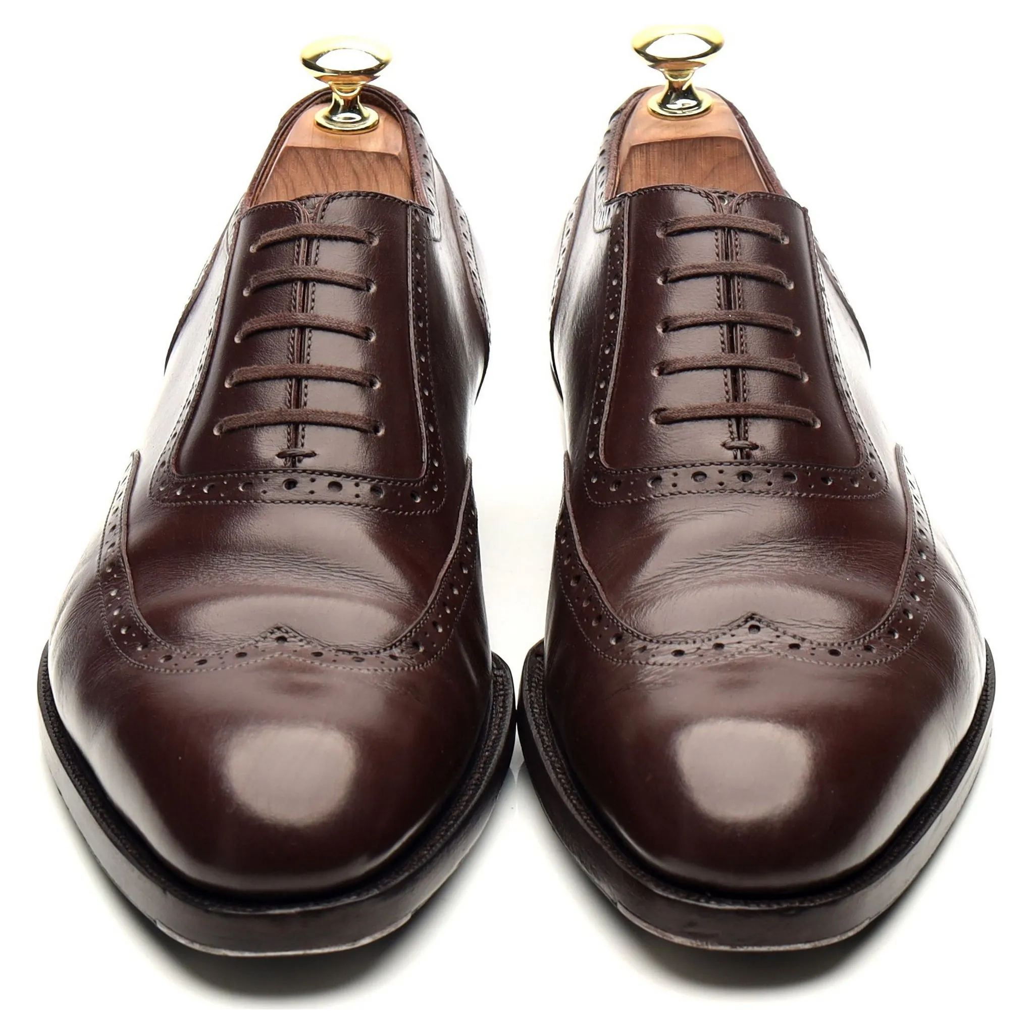 Oct. Tenth Dark Brown Leather Oxford Brogues UK 7.5