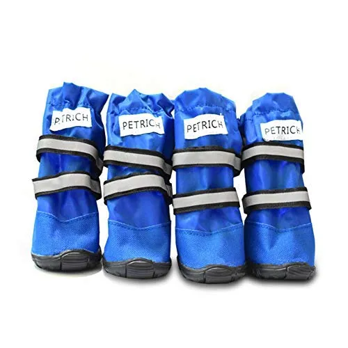 OMEM Pet Shoes, Dog Shoes, Waterproof, Snow, Anti-Skid Shoes, Large, High-Heeled Shoes, Long Tube