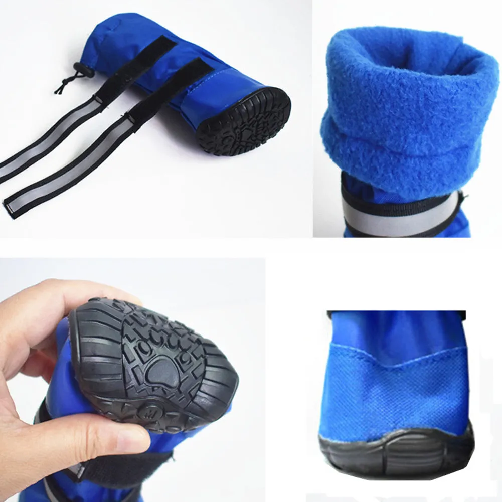 OMEM Pet Shoes, Dog Shoes, Waterproof, Snow, Anti-Skid Shoes, Large, High-Heeled Shoes, Long Tube