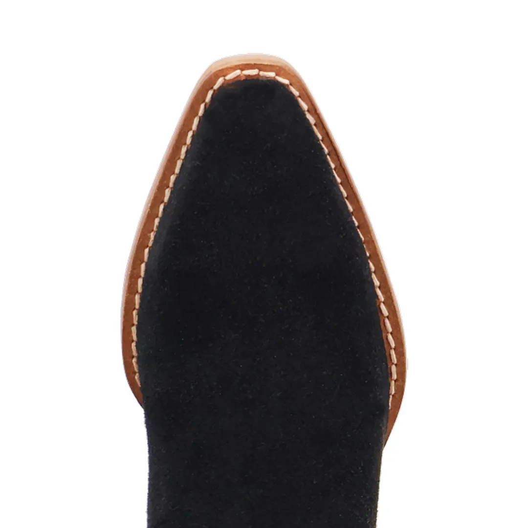 Online Exclusive | Dingo | Tapadero Suede Leather Bootie in Black** PREORDER