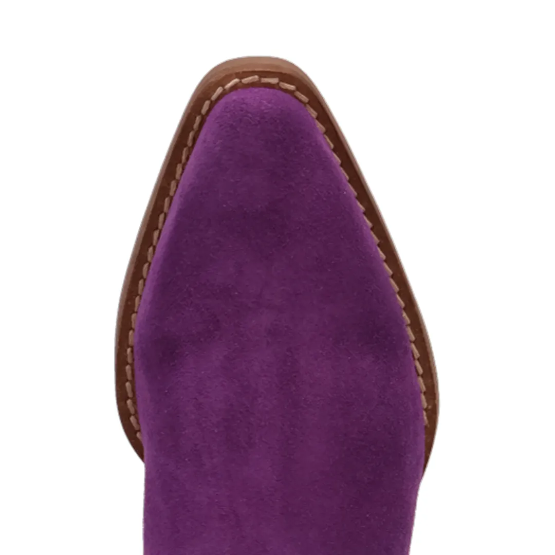 Online Exclusive | Dingo | Tapadero Suede Leather Bootie in Purple ** PREORDER