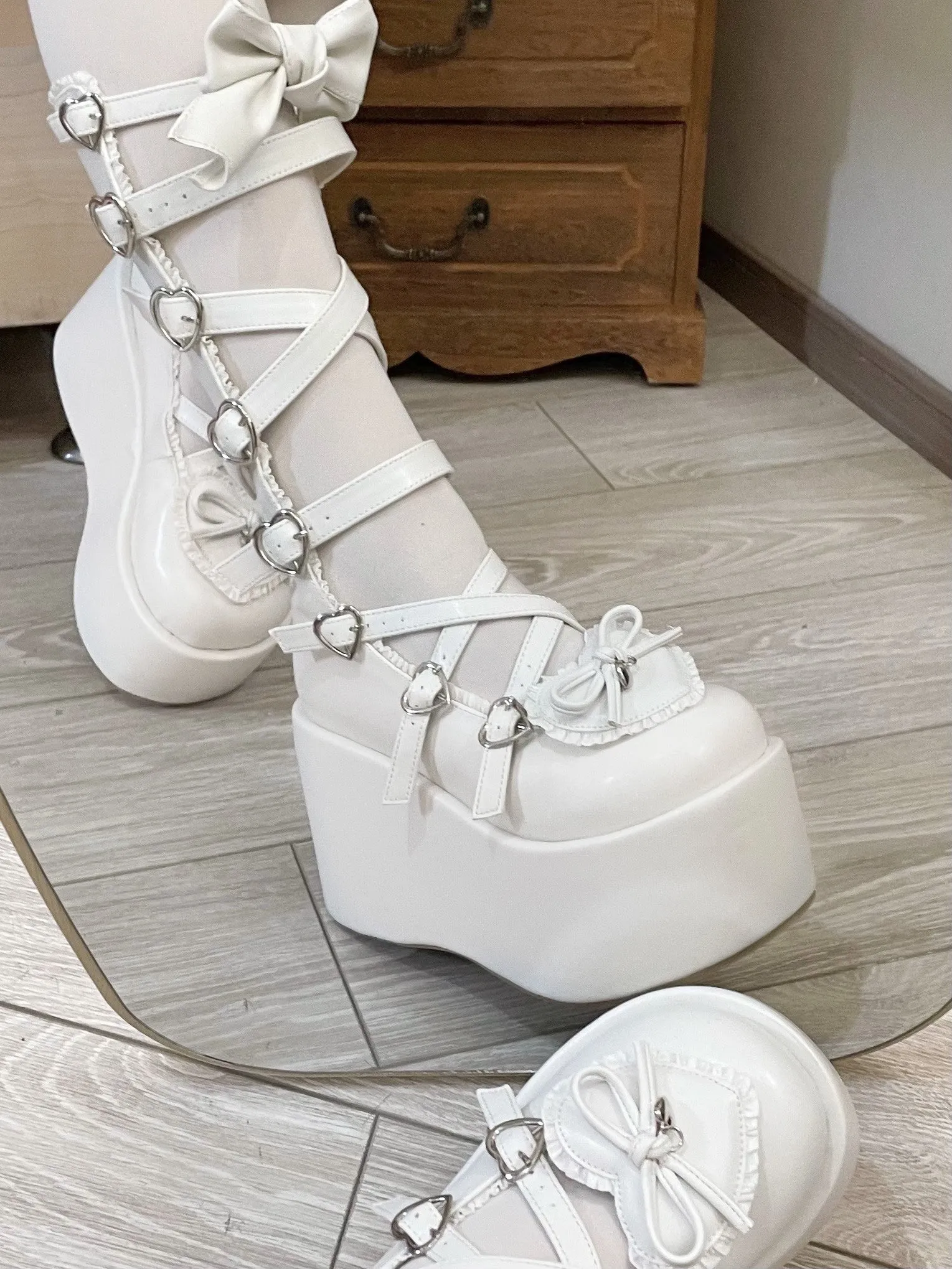 Original Lolita design thick-soled lace-up boots