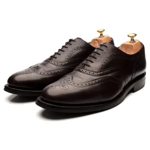 'Oslo' Dark Brown Leather Brogues UK 12 F