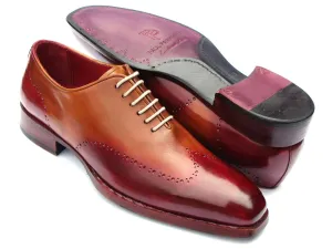 Paul Parkman Handmade Wingtip Oxfords Bordeaux/Camel