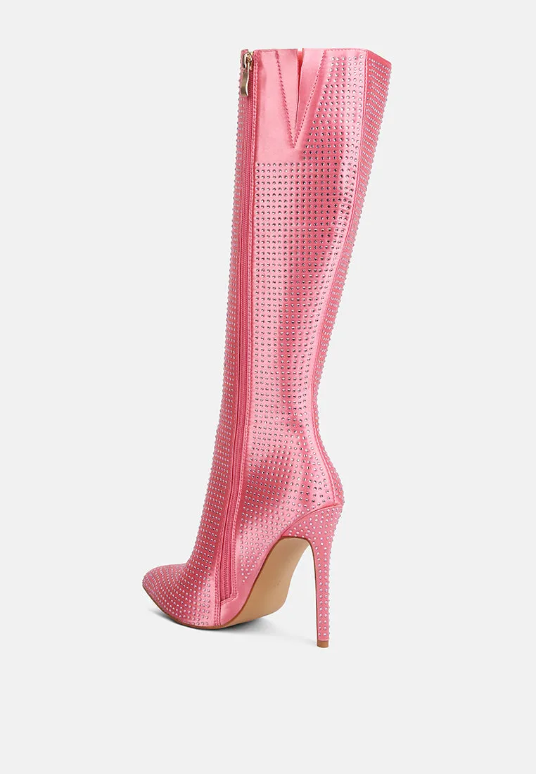 Pipette Diamante Set High Heeled Calf Boot