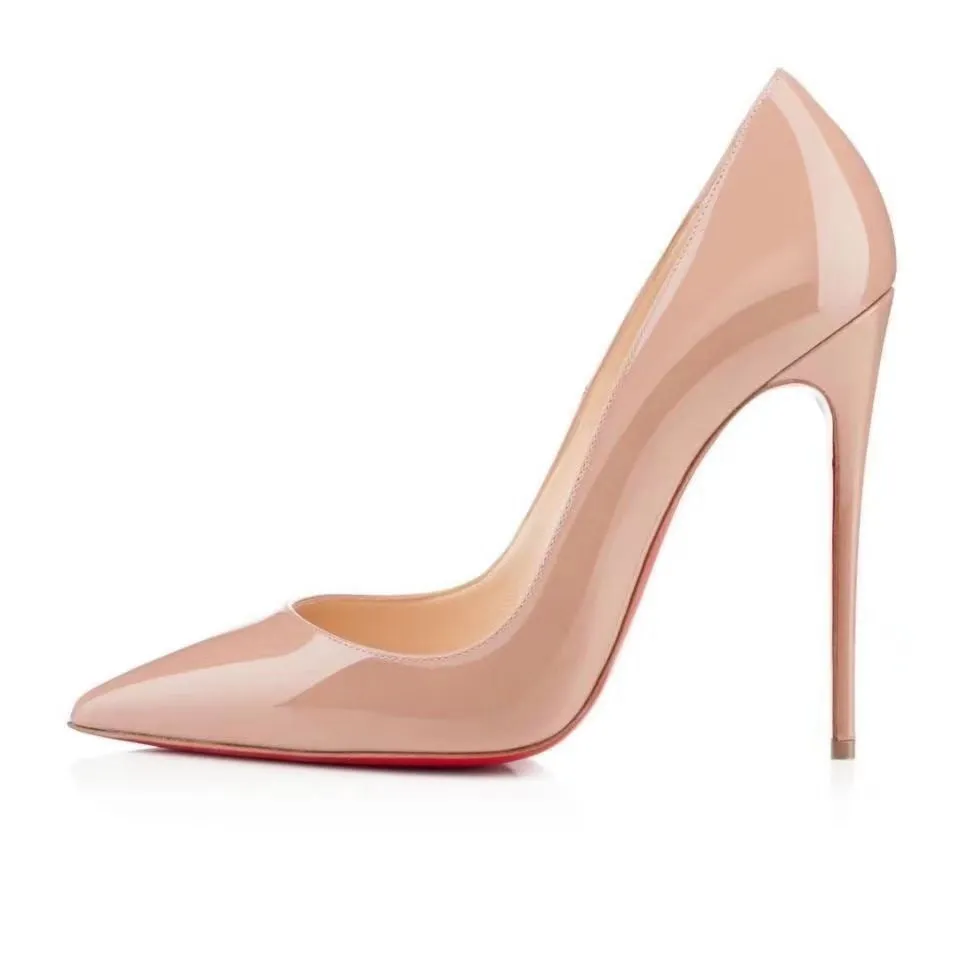 Pointed toe 1red bottom shoes