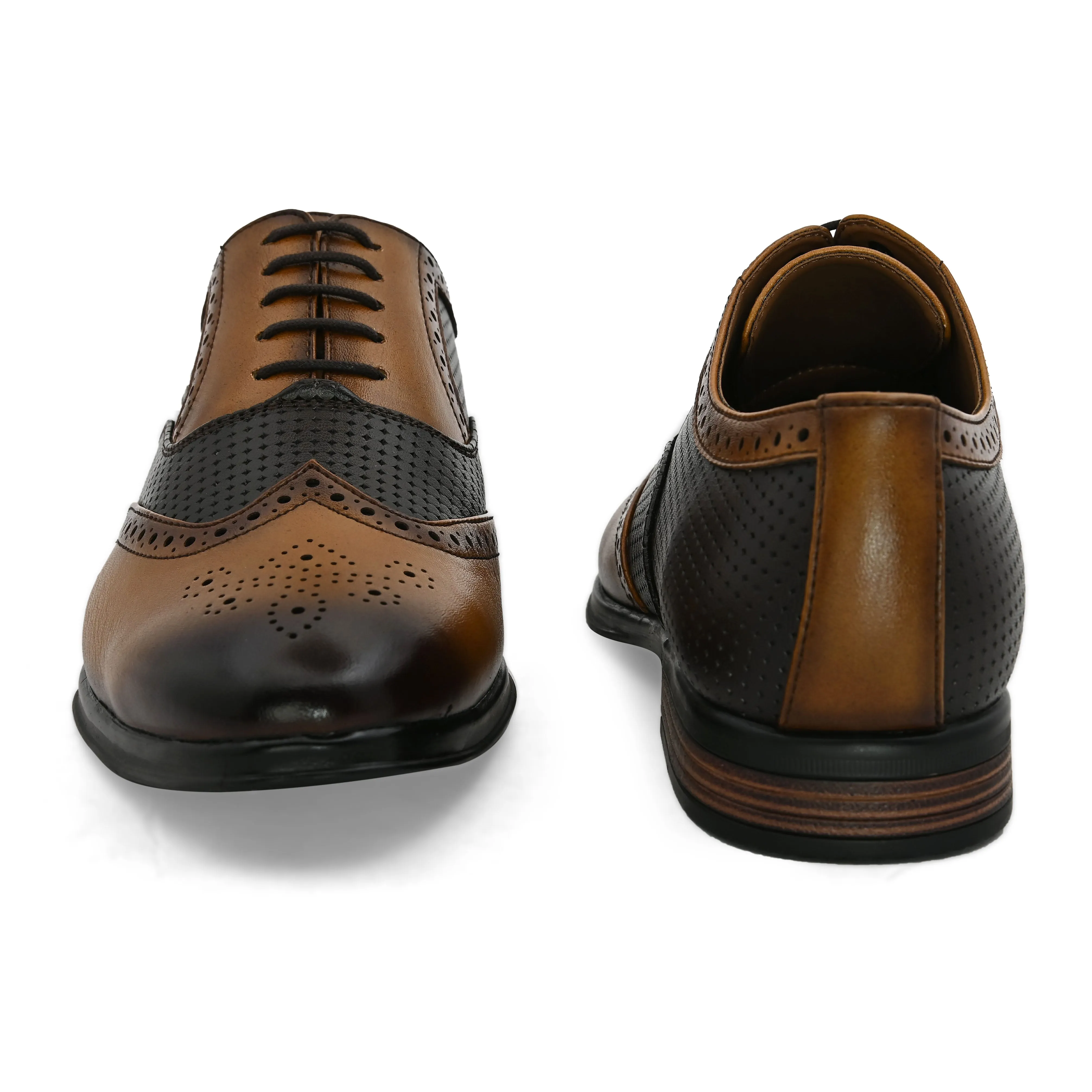 Prague Tan Brogues