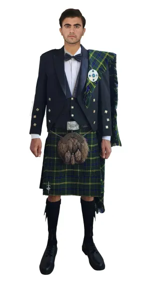 Prince Charlie Kilt Outfit With US Army Tartan Kilt