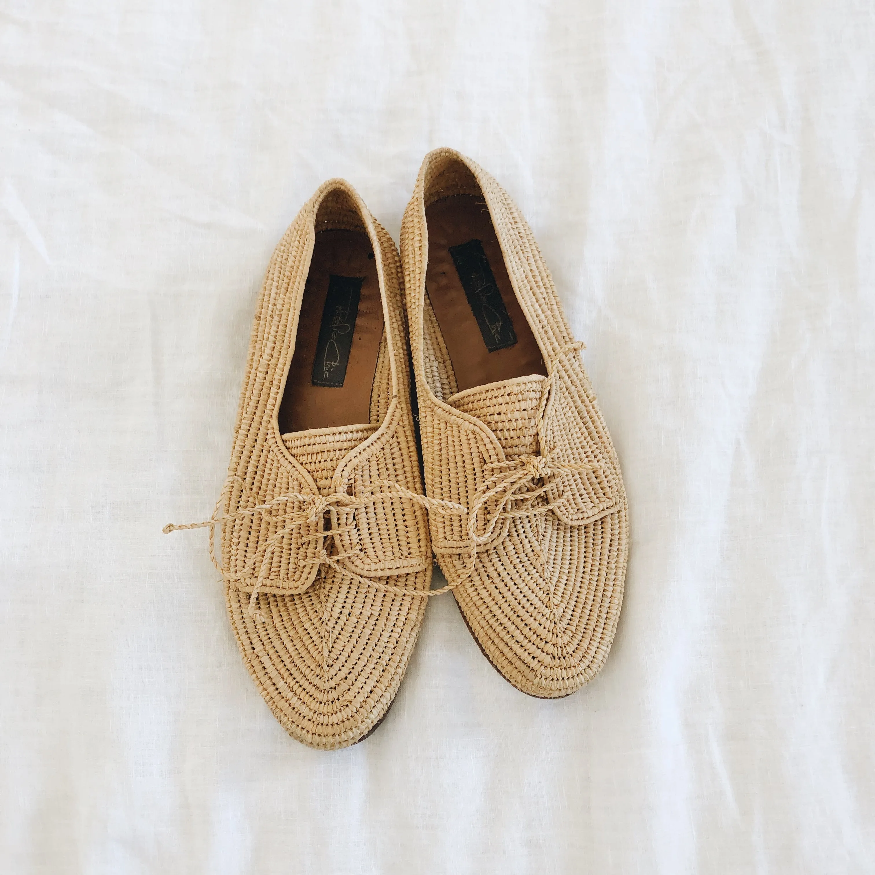 Raffia Chic Derby Brogues