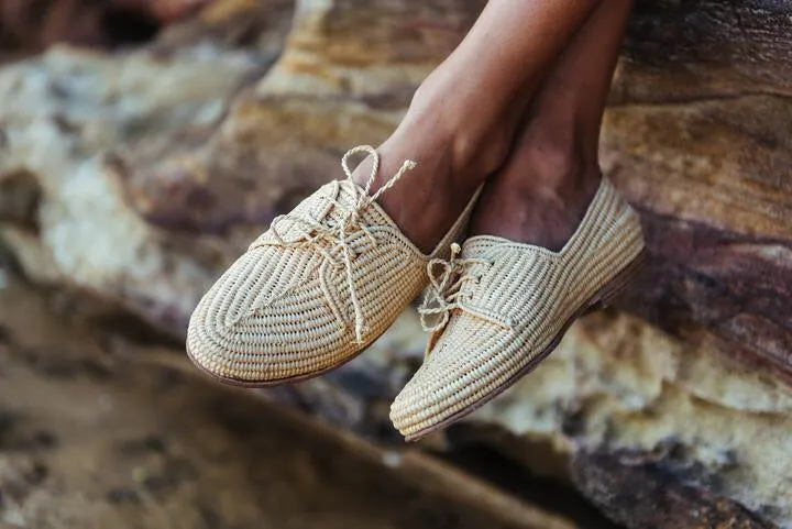 Raffia Chic Derby Brogues