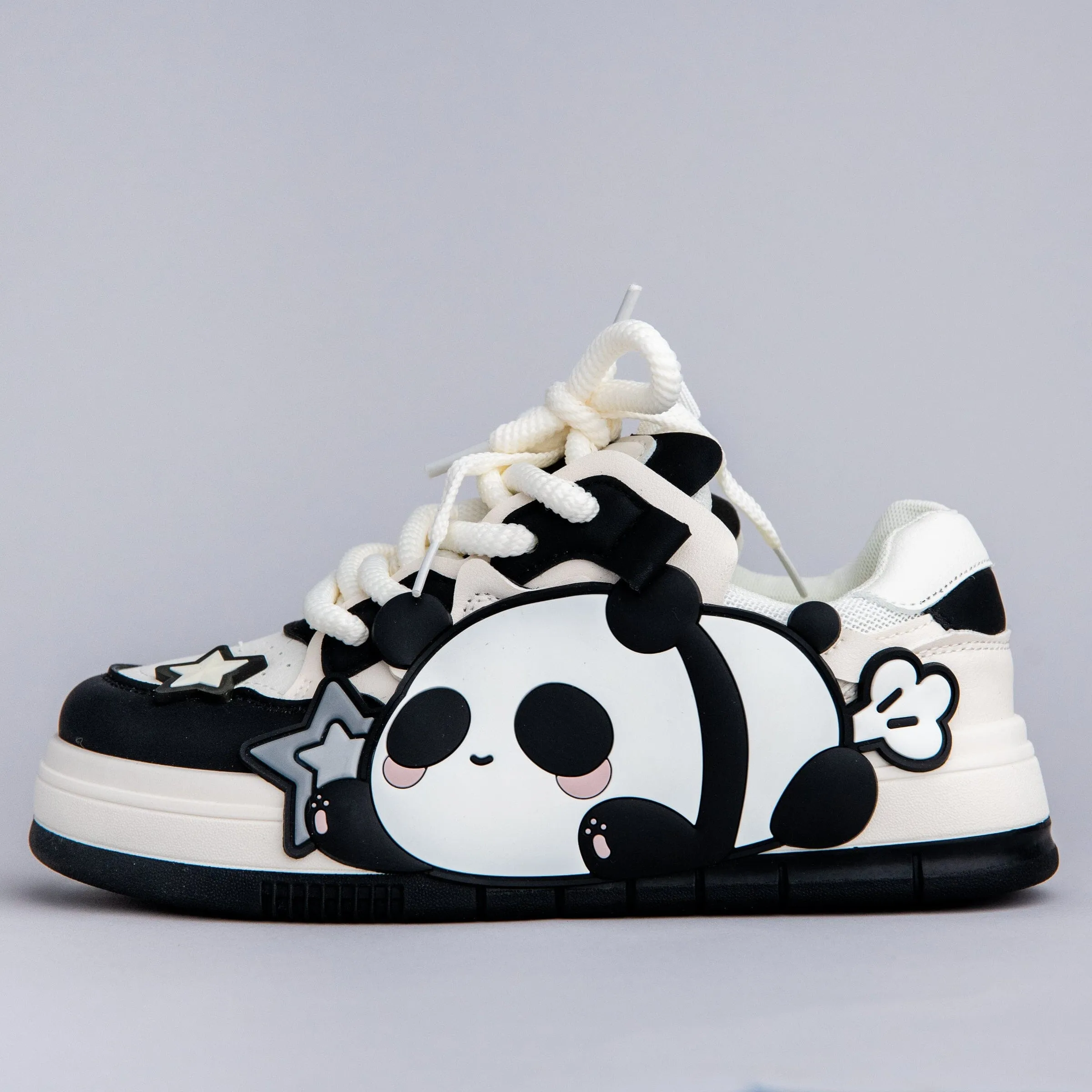 Relaxing Panda Chunky Casual Shoes - Women's